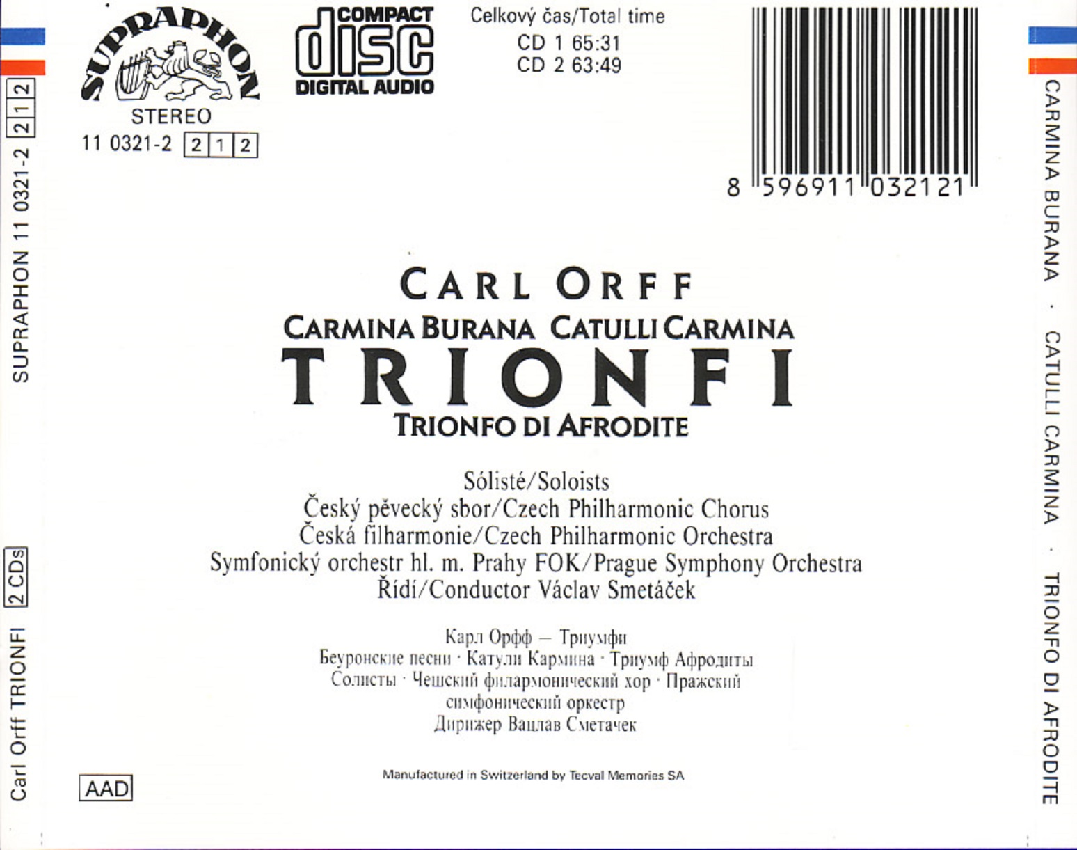 Carl Orff - Carmina Burana; Trionfo Di Afrodite