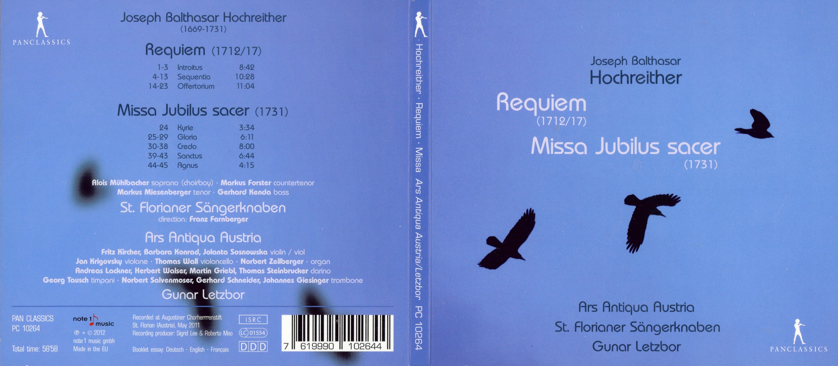 Hochreither - Requiem; Missa Jubilus sacer (Gunar Letzbor)