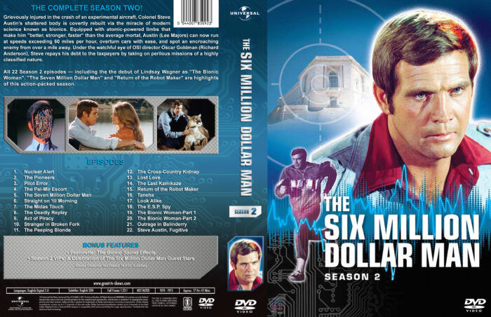 The Six MillionDollar Man S02 Bluray (1974) Afl 7 - 8