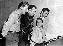 1956 - The Million Dollar Quartet - Johnny Cash, Elvis Presley, Jerry Lee Lewis, Carl Perkins
