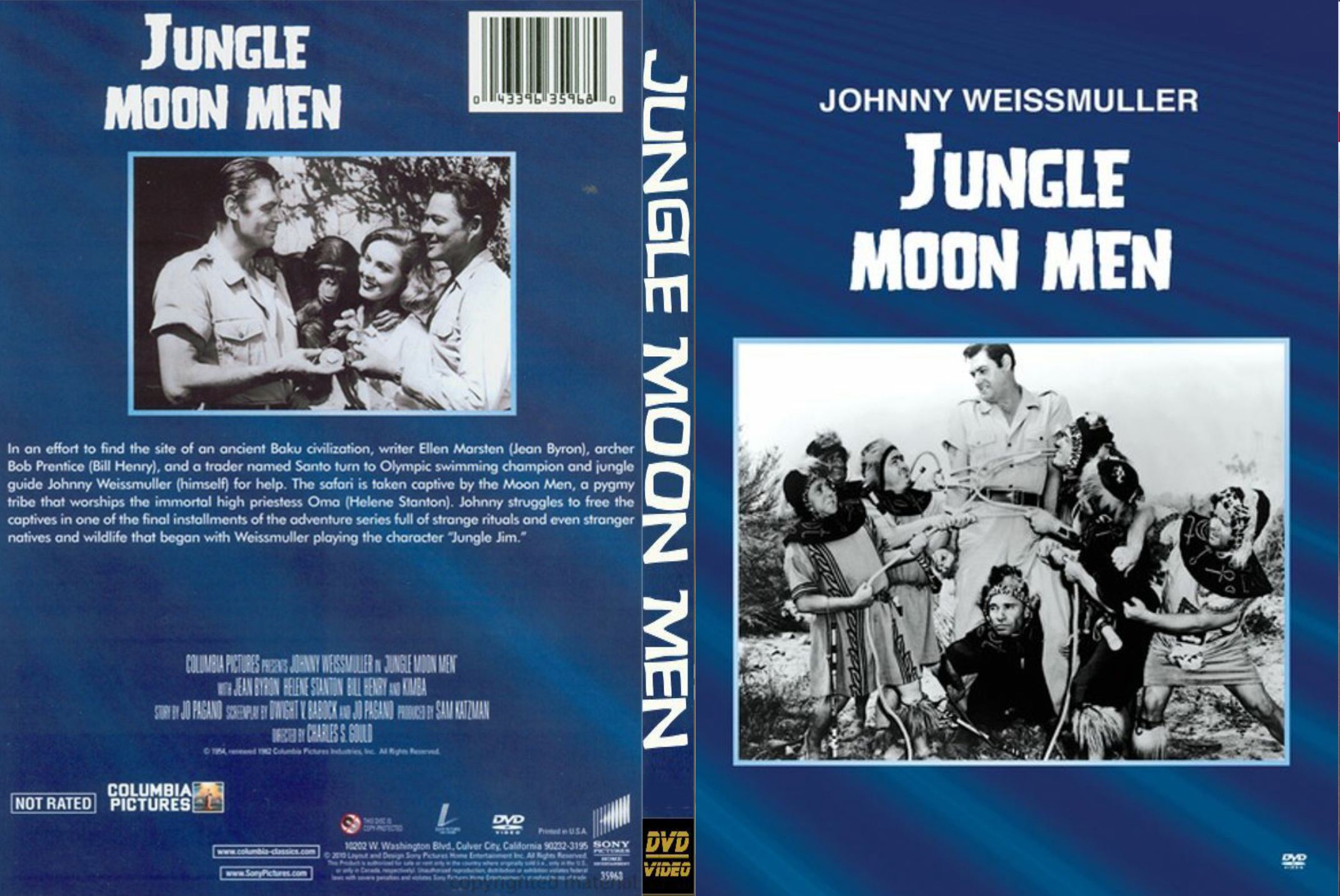Jungle Jim - Jungle Moon Men (1955) ( Johnny Weissmuller )
