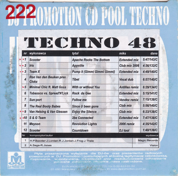 VA-DJ Promotion CD Pool Techno-48-2006-B2R