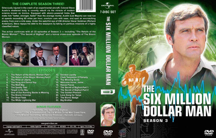The Six MillionDollar Man S03 Afl 7 - 8 Bluray