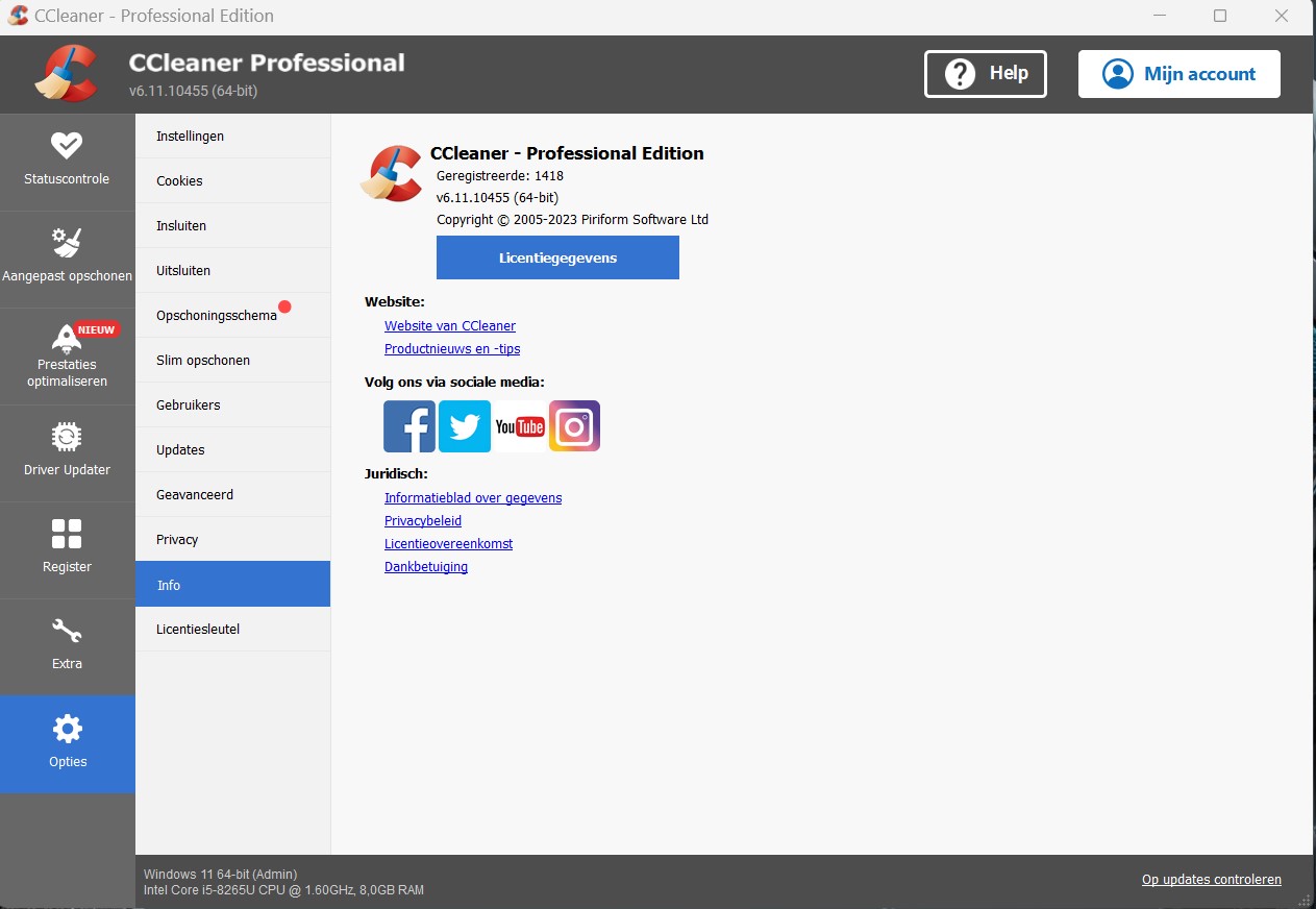 CCleaner Professional 6.11.10455