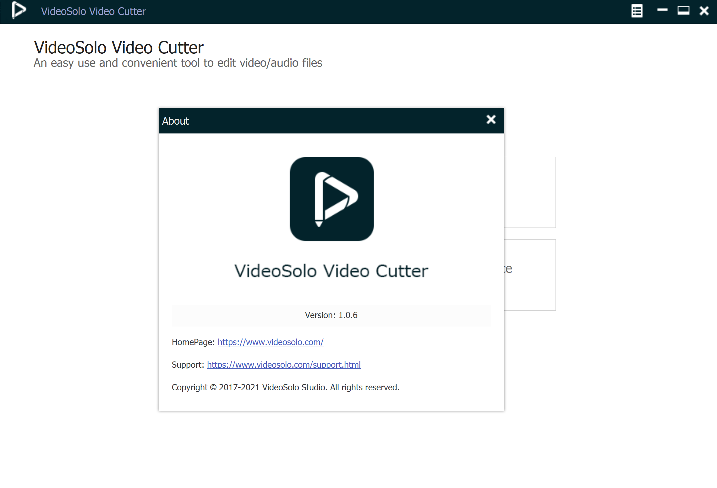 VideoSolo Video Cutter 1.0.6
