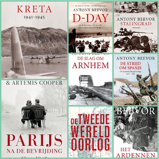 Antony Beevor collectie Oorlogs boeken