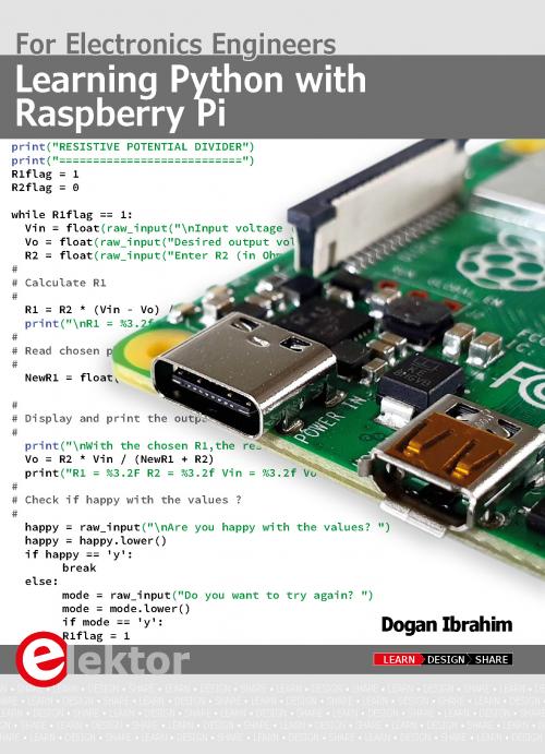 Dogan Ibrahim - Learning Python with Raspberry Pi- for electronic engineers (Retail) (2019)