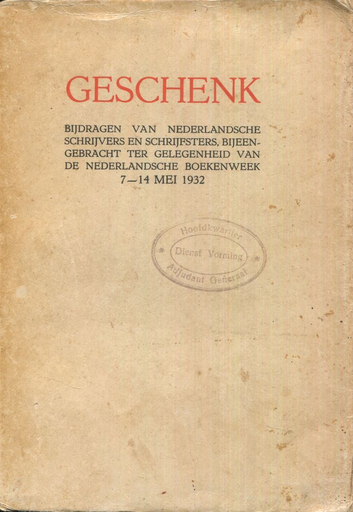 Kelk, CJ - Boekenweekgeschenk 1932