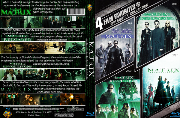 The Matrix Complete 5 Movie Collection 1999-2021.