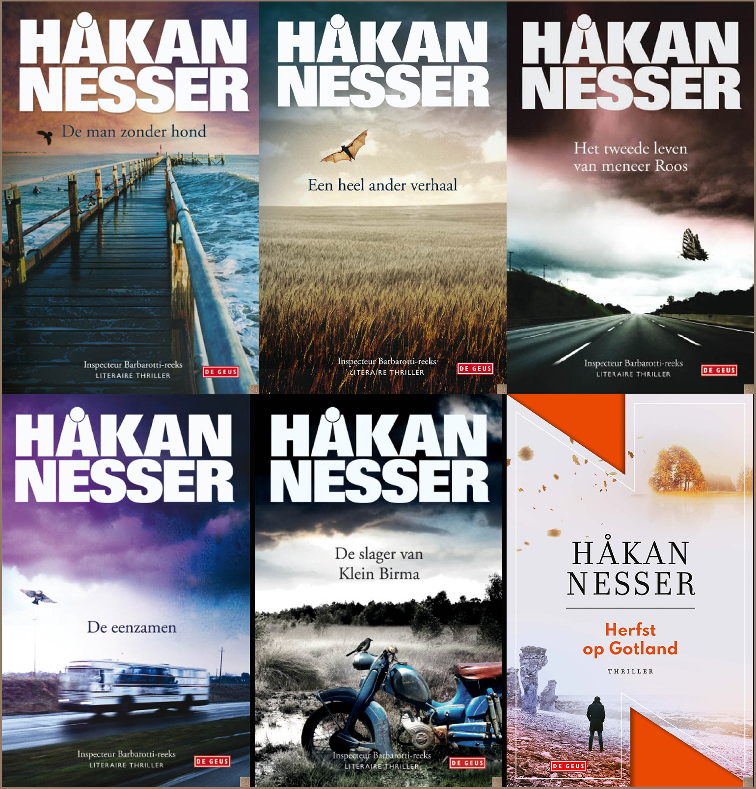 Håkan Nesser - Inspecteur Barbarotti-reeks (6 delen)