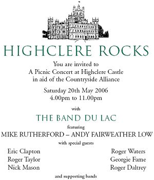 Pink at Highclere-Roger Waters, Nick Mason, Eric Clapton,21st May 2006 Mooi toch? Een MKV-Formaat.