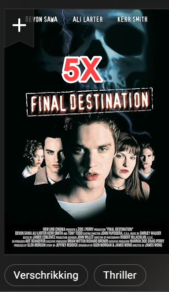 Final Destination Collection 5X 1080p DTS
