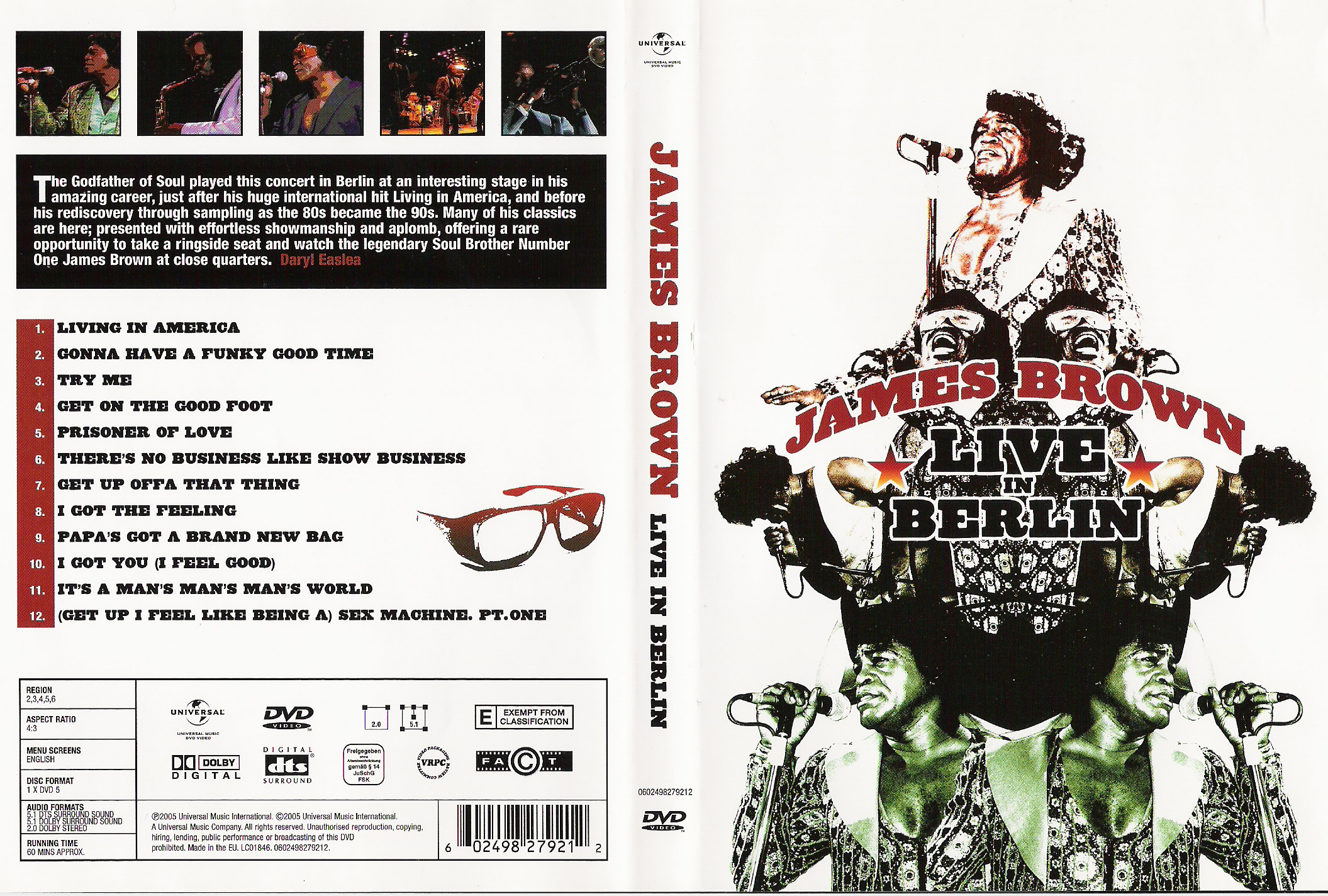 James Brown - Live in Berlin (1988) [2005 DVD AC3 + DTS 5.1)