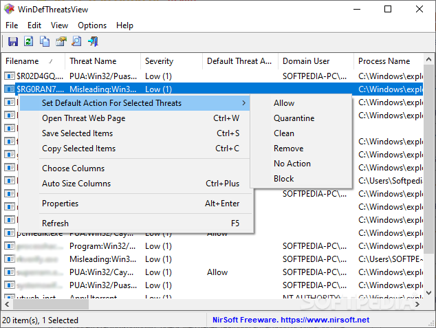 Tip ,.. Windows defenitions threatsviewer -x64