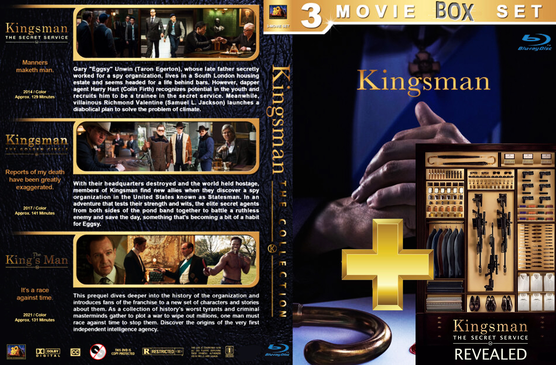 Kingsman Complete 3 Movie Collection 2014-2021