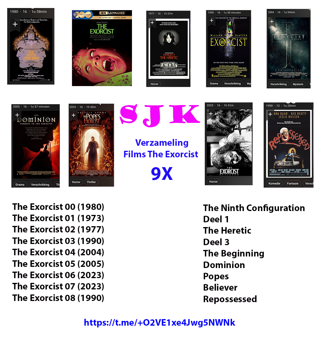 The.Exorcist.Colectie.9X-NLSubsIN-S-J-K Spotnet NZBs