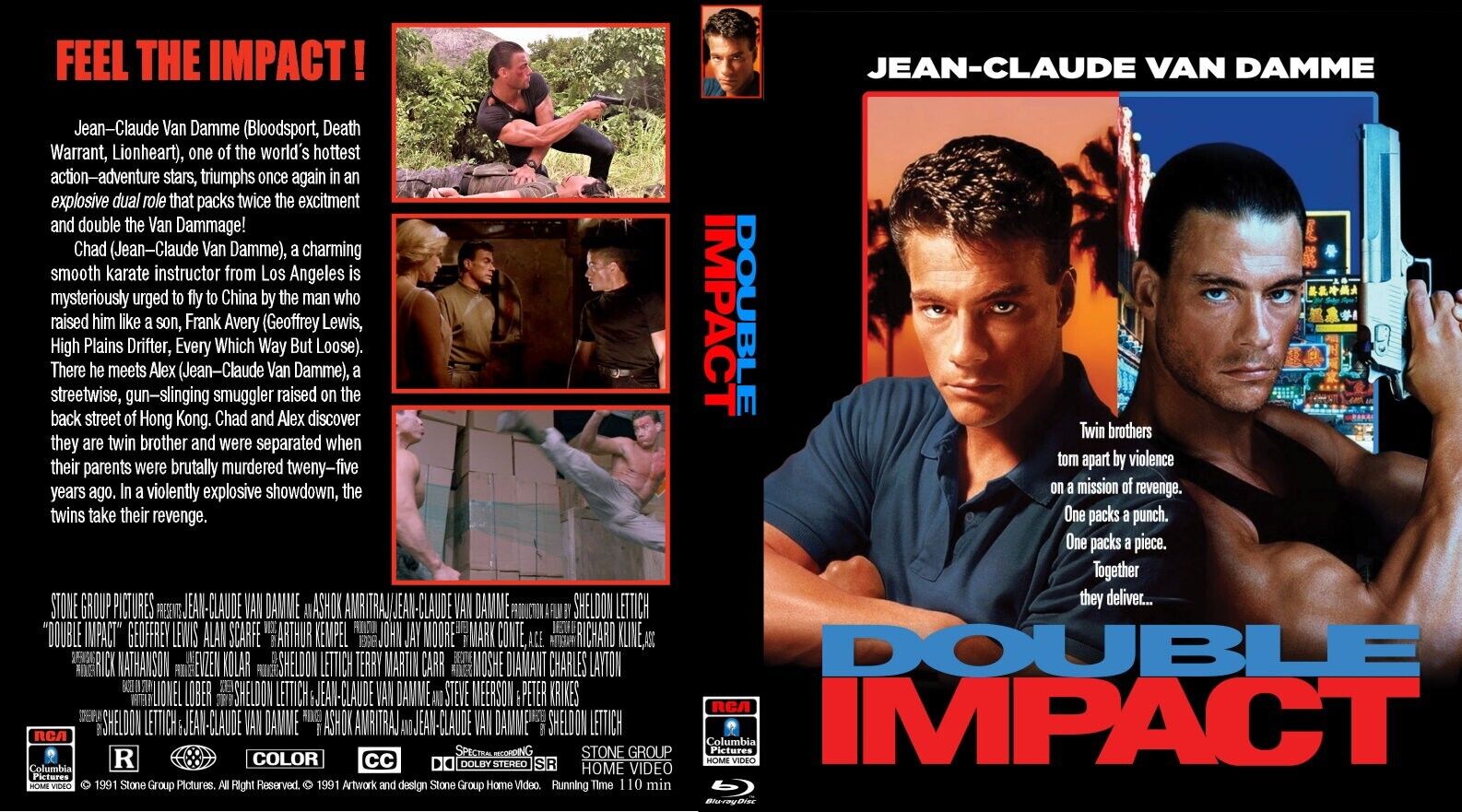 Jean Claude van Damme Collectie DvD 2 van 40 - Double impact 1991