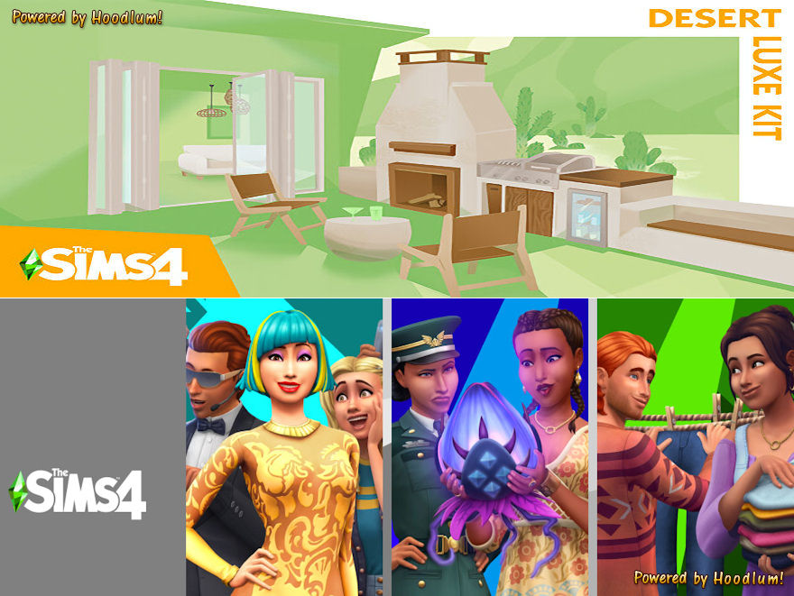 The Sims 4 UPDATE ONLY! + Desert Luxe Kit DLC