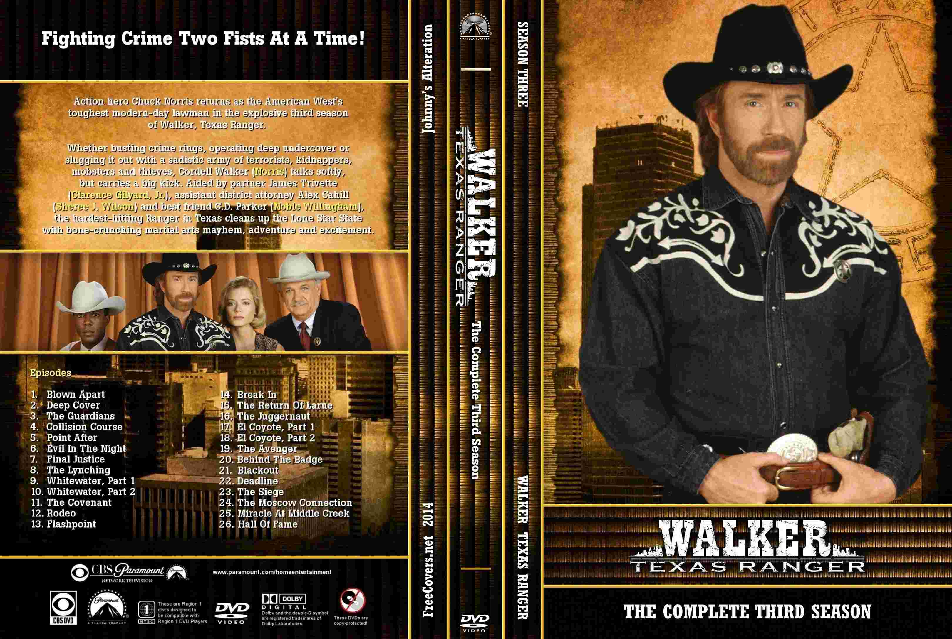 Walker Texas Ranger Seizoen 3 DvD 1 van 7