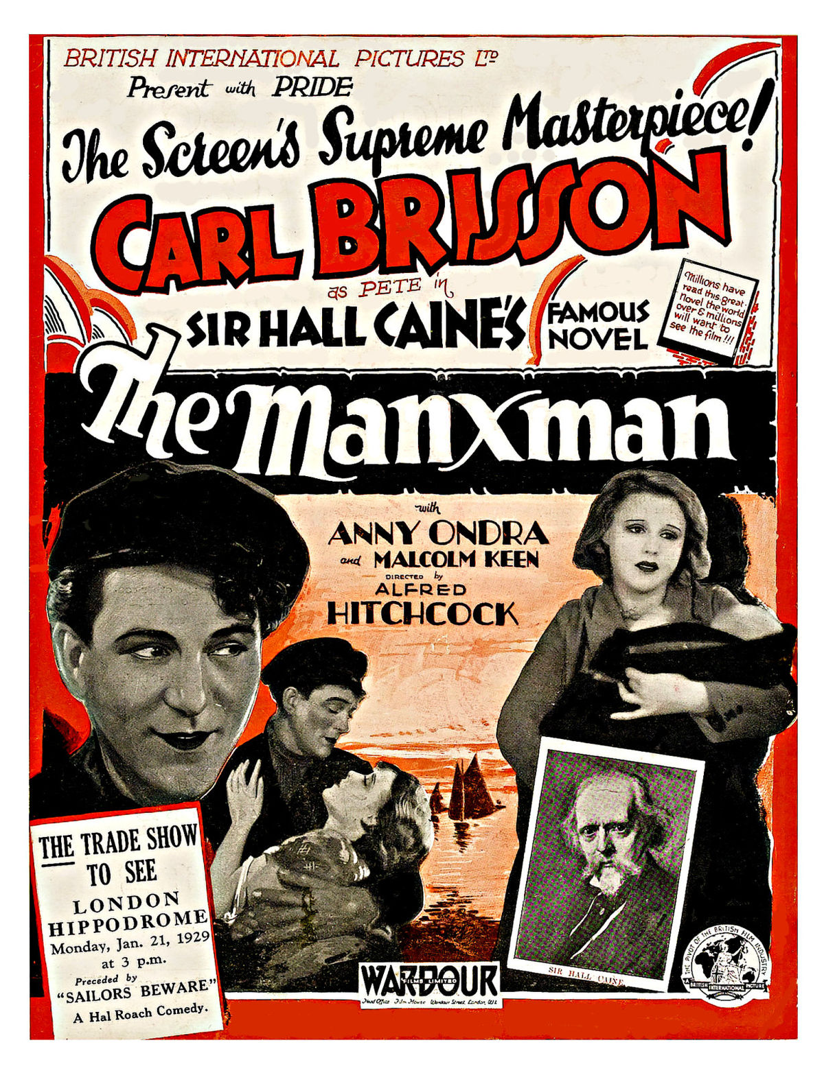 Hitchcock 1929 - The Manxman - stomme film