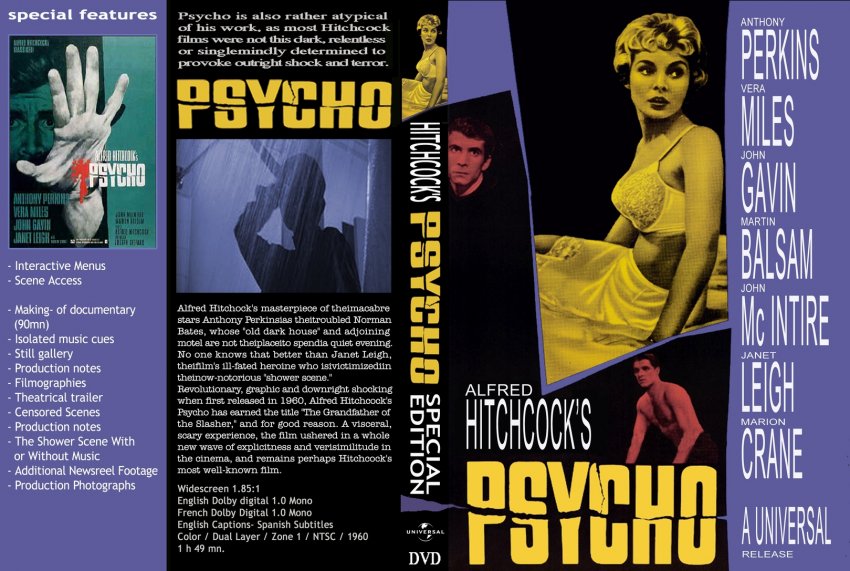 Psycho 1 ( Alfred Hitccock ) 1960