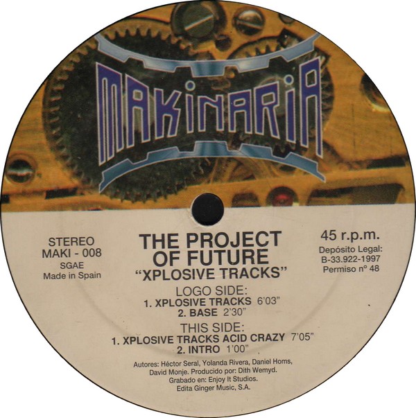 MAKI-008 The Project of Future - Xplosive Tracks-(MAKI-008)-Vinyl-1997-BC