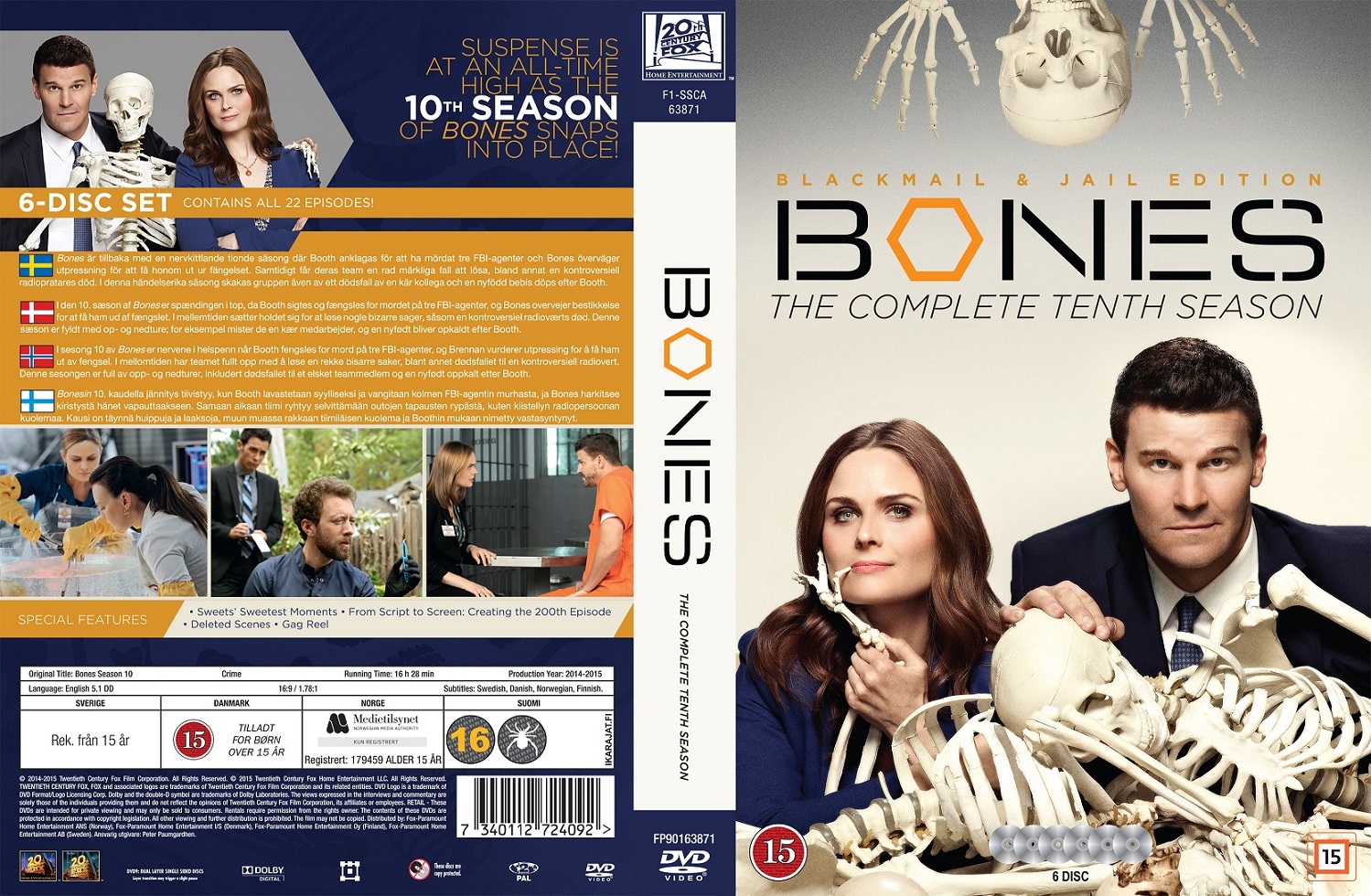 Bones Seizoen 10 - 1080p HEVC AMZN.WEB-DL DDP5.1 x.265 Retail NL Subs