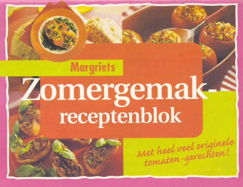 Margriets Zomergemak receptenblok uit 1997