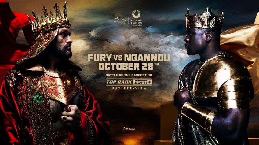 Boxing: Tyson Fury vs Francis Ngannou 28/10/23
