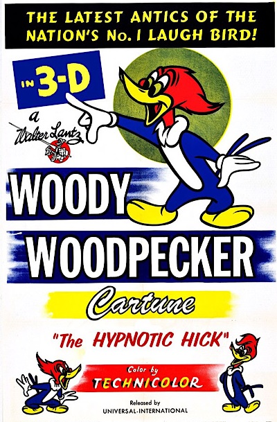 Woody Woodpecker- Hypnotic Hick (1953) in 3D