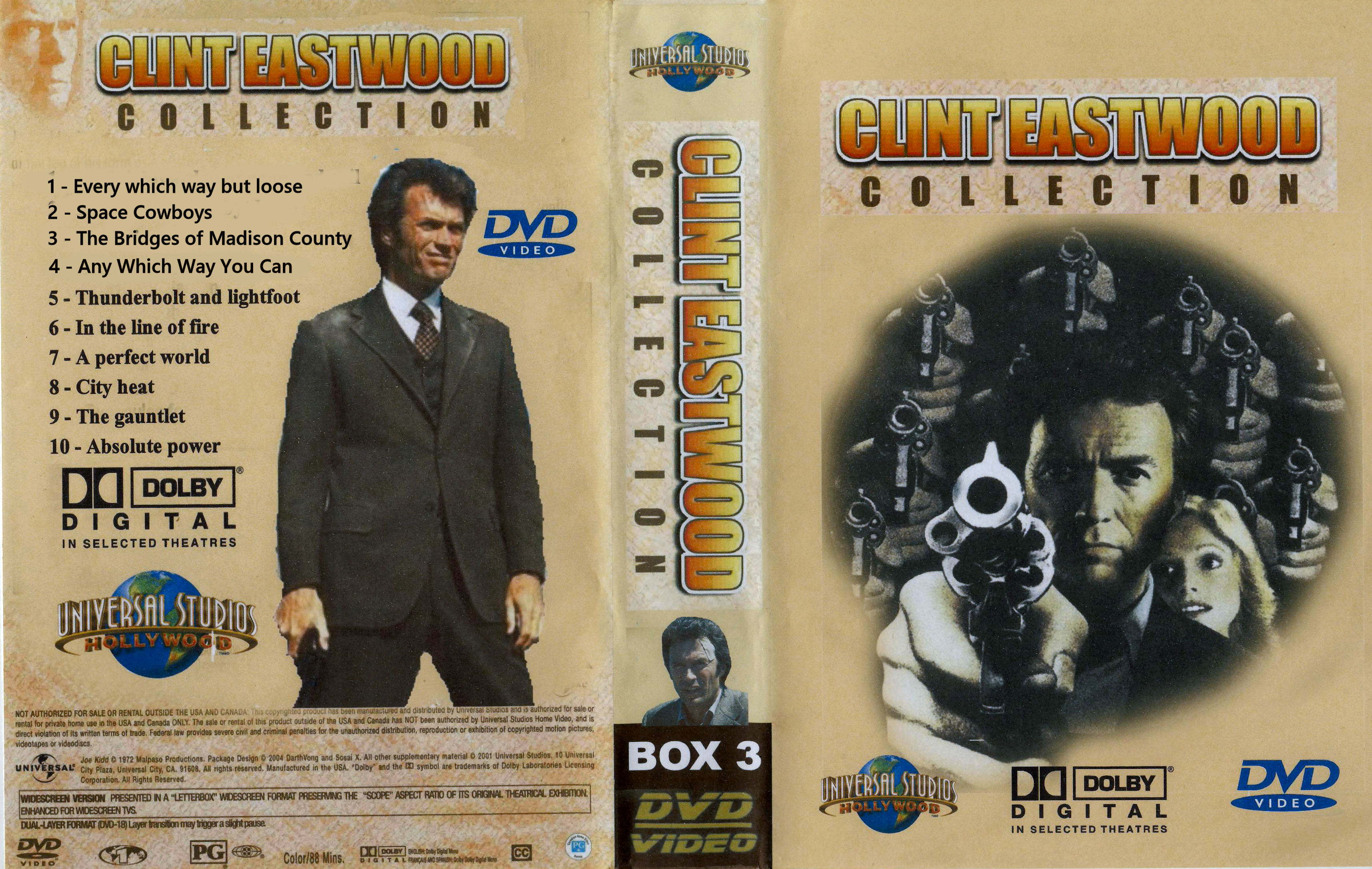 Clint Eastwood Collectie Box 3 DvD 10 van 10