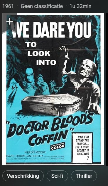 Doctor Bloods Coffin 1961 1080p Bluray 2 0 x264 -NLSubs-S-J-K