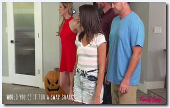 FamilySwap - Aiden Ashley And Hime Marie Would You Do It For A Swap Snack 1080p