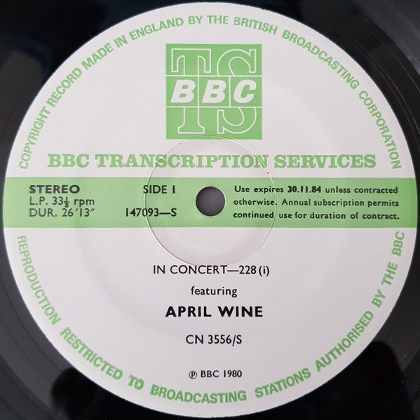 April Wine - 1980 BBC In Concert, University of Reading, Reading UK