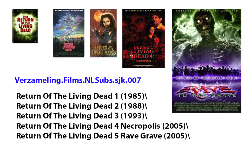Return Of The Living Dead 1 t/m 5 NLSubs
