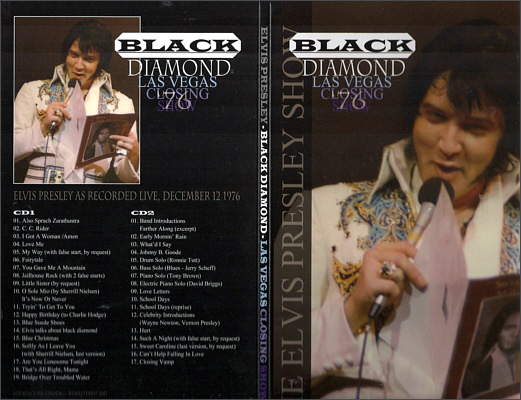 Elvis Presley - 1976-12-12 CS, Black Diamond-Las Vegas Closing Show '76 (2 CD-set) [EP Records Volume-01 2011 JCOLAB]
