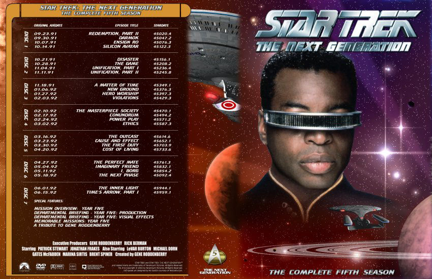 Star Trek The next generation Seizoen 5 DvD 2 (1987-1994)