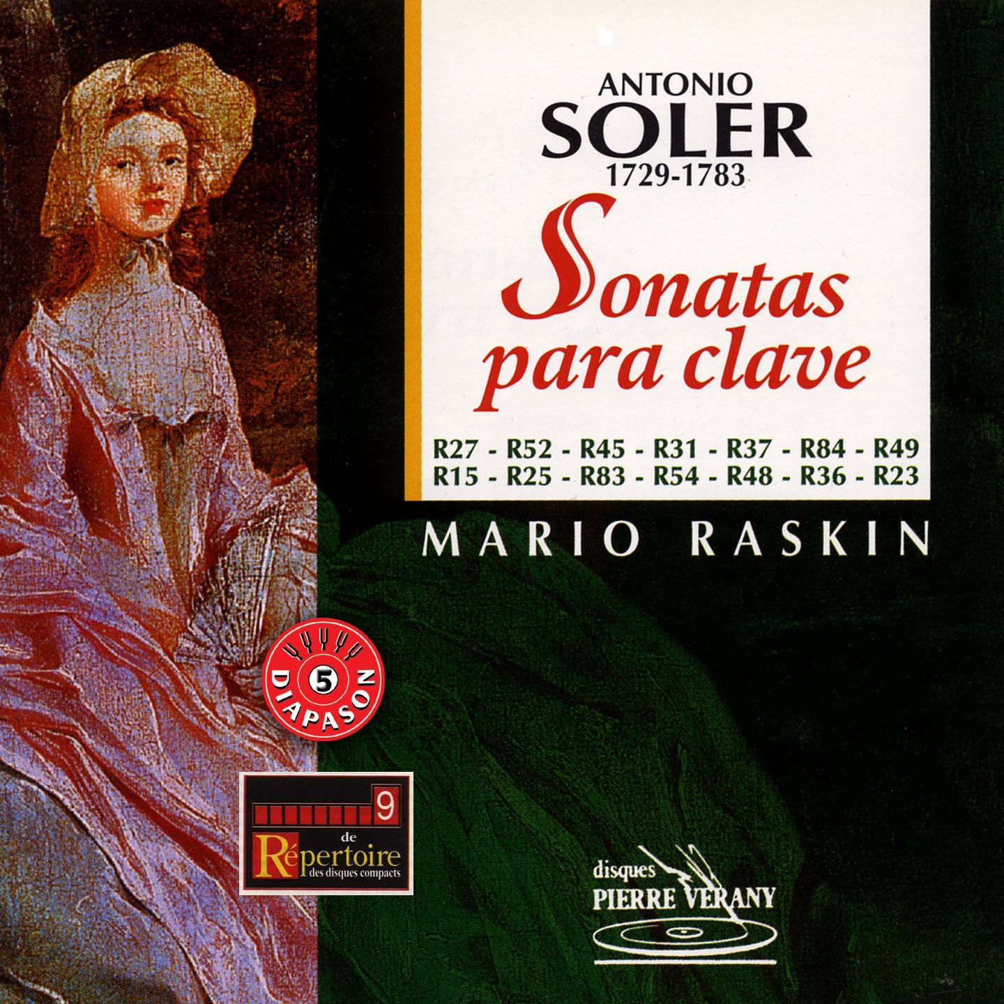 Soler - Sonatas para clave - Mario Raskin, harpsichordi