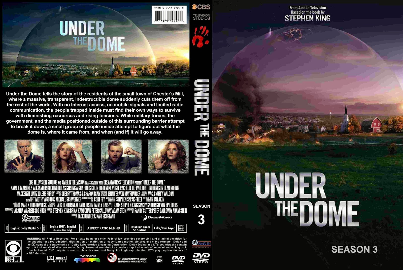 Under The Dome Seizoen 3 (2013-2014) - DvD 4 Finale