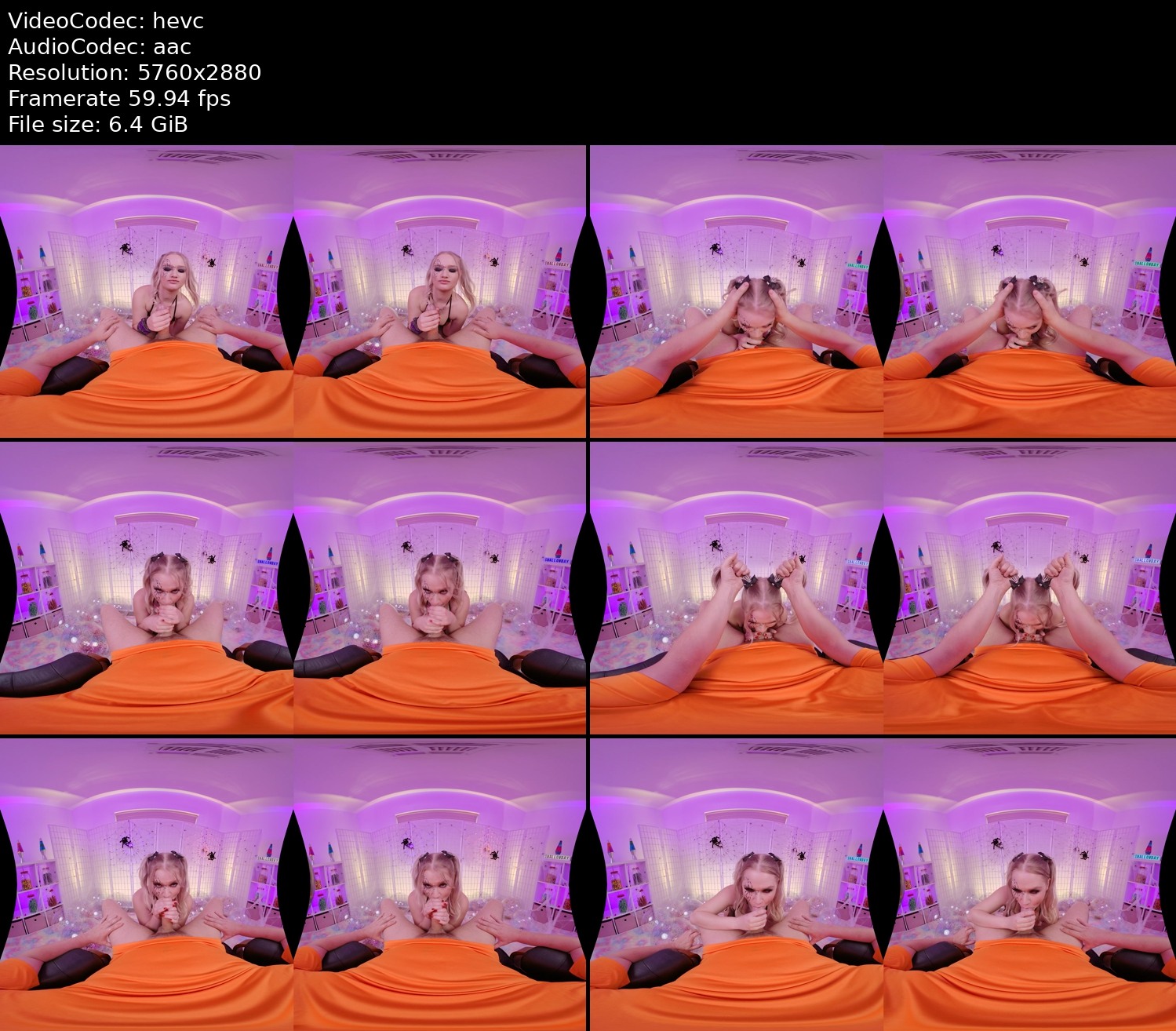 [VR]swallowbay halloween pumpkin pie 180x180 3dh oculus rift h265