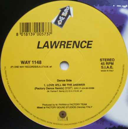 Lawrence - Love Will Be The Answer-WEB-1999-iDC