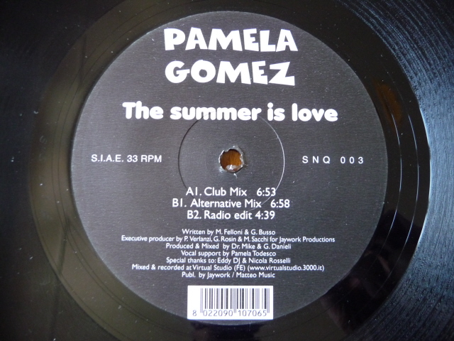 Pamela Gomez-The Summer Is Love-(SNQ 003)-VINYL-2000-iDF