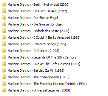 Marlene Dietrich - Collection