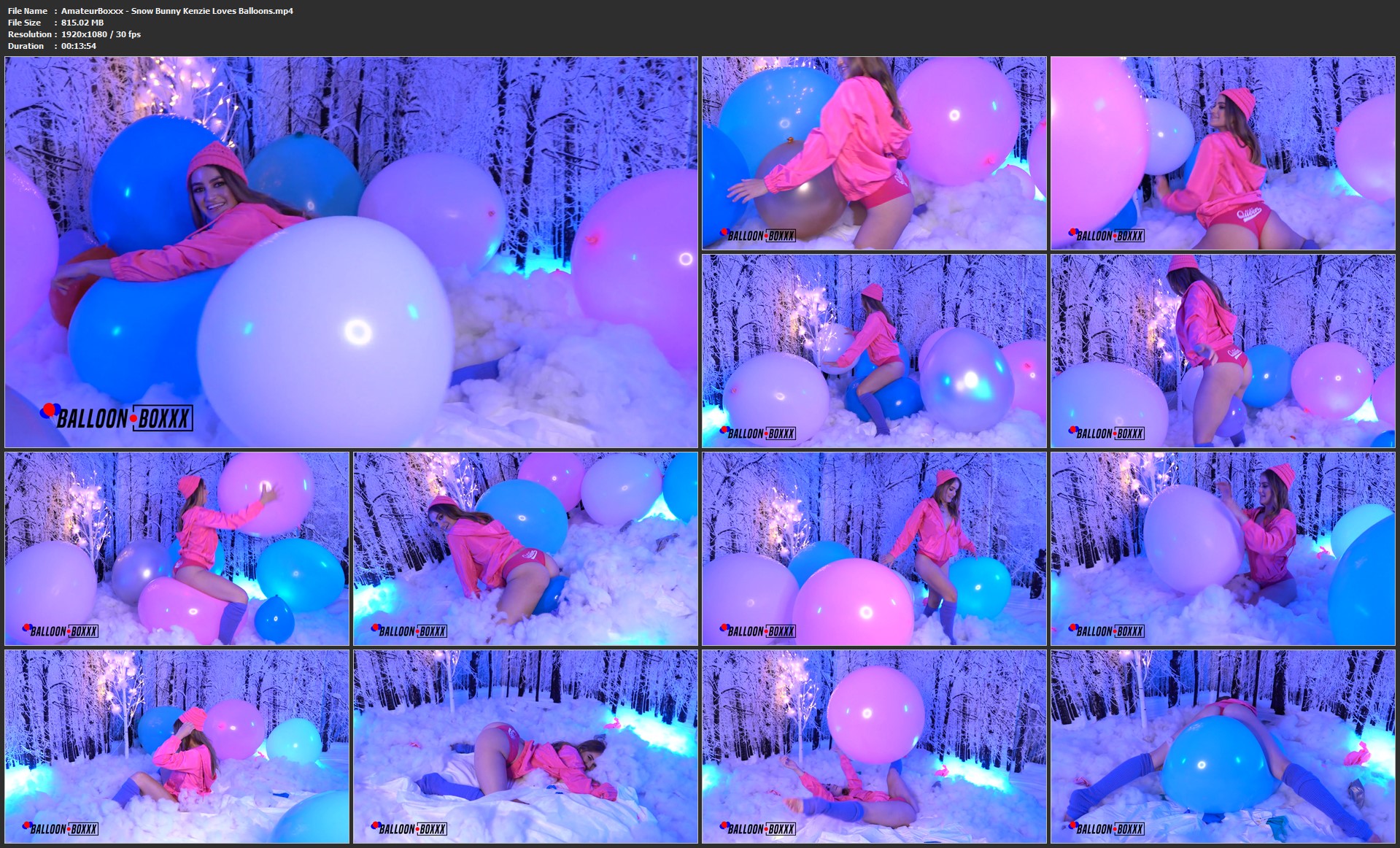 AmateurBoxxx - Snow Bunny Kenzie Loves Balloons