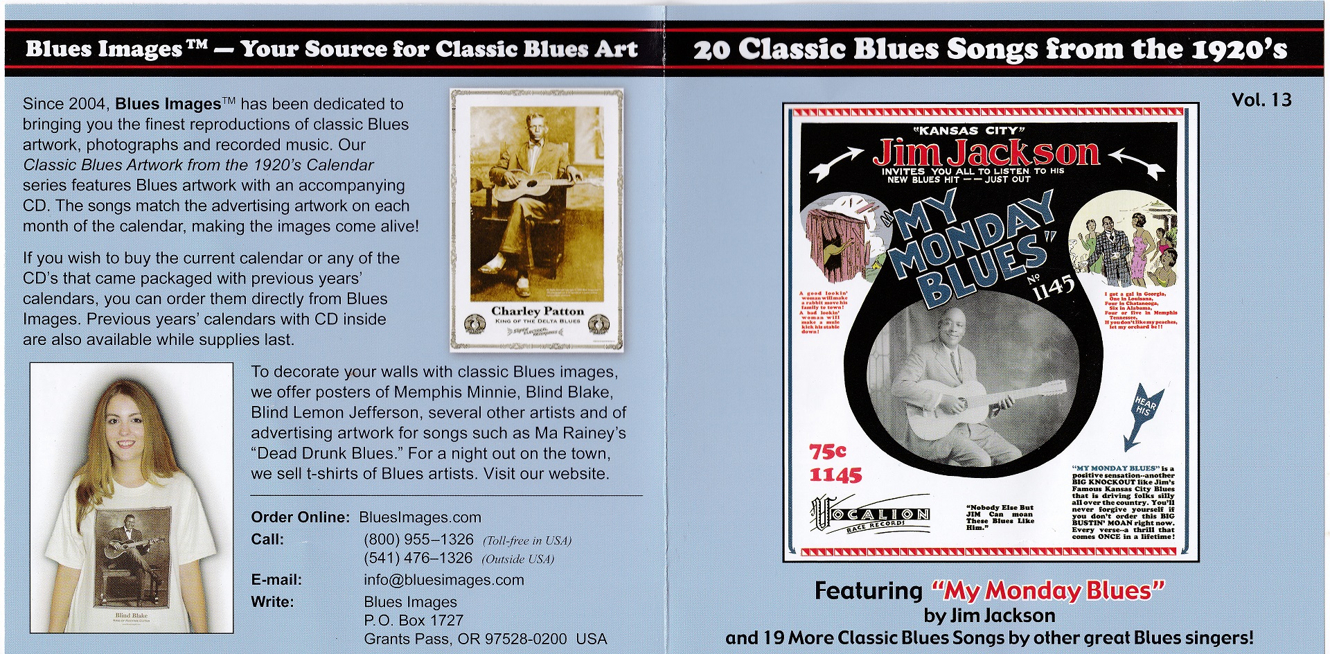 Blues Images Present   20 Classic Blues Songs from the 1920's, Vol  13