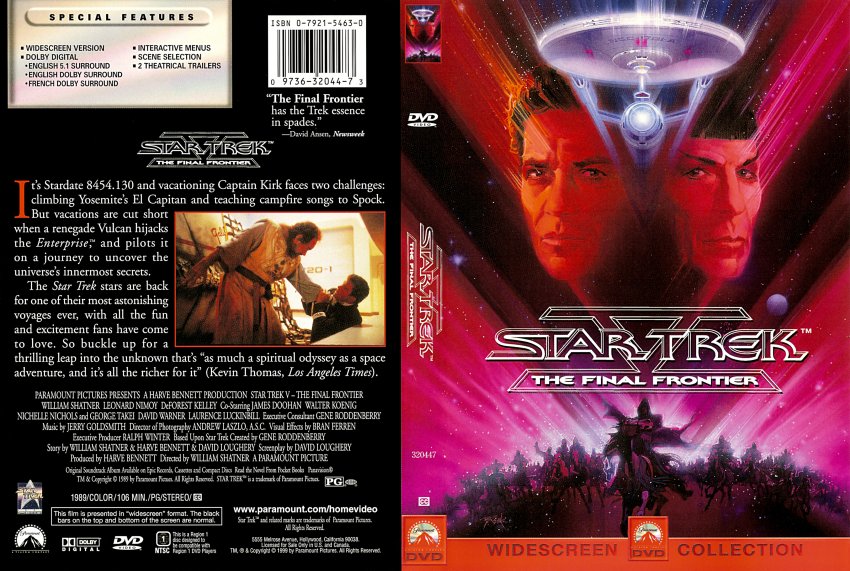5 - Star Trek V The Final Frontier (1989)