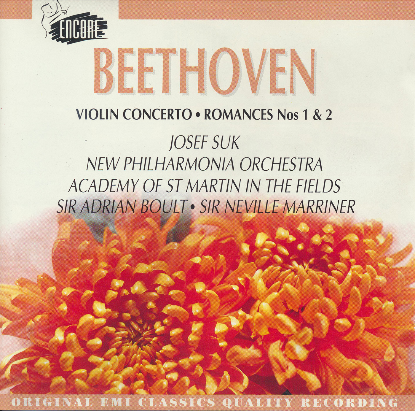 Beethoven - Violin Concerto, Romances - Suk, Boult, Marriner
