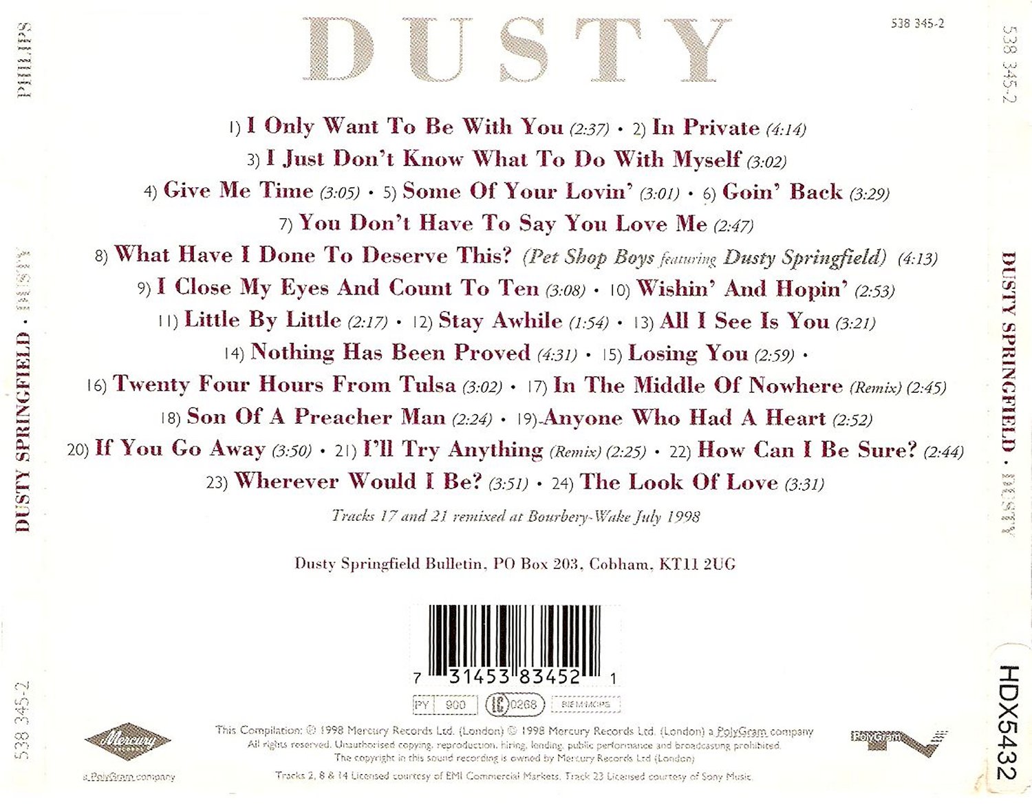 Dusty Springfield - The Very Best Of