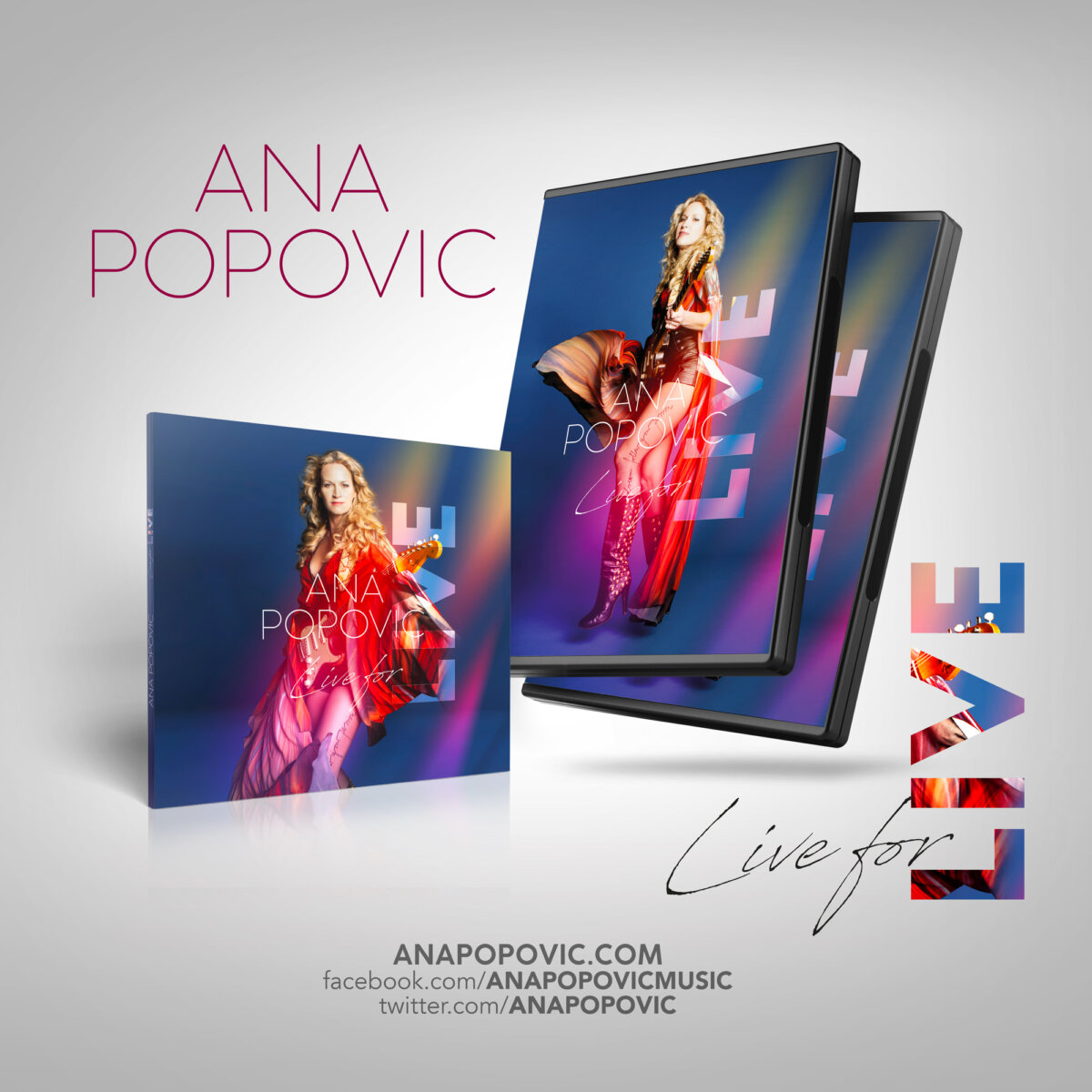 Ana Popovic - Live For Live (2020) (DVD5+CD)