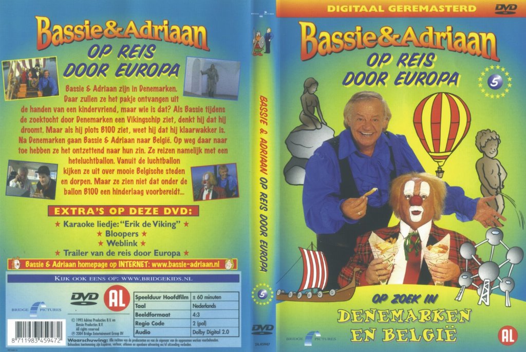 5 - Bassie en Adriaan Op reis door Europa Denemarken en Belgie